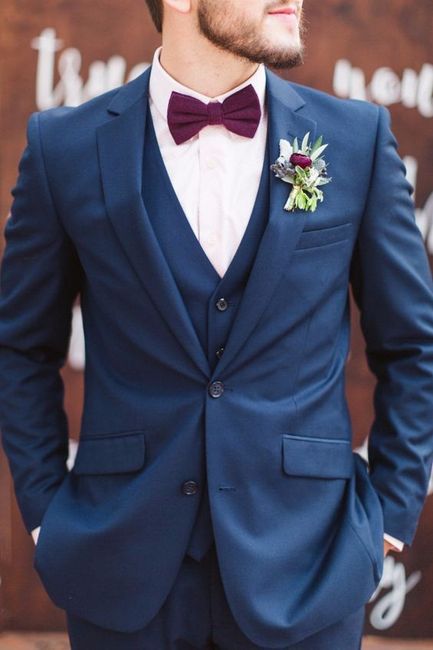 Traje azul navy