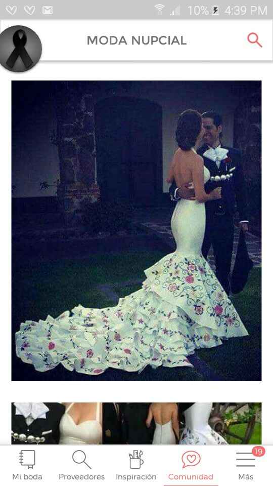 Vestido de novia con detalles mexicanos! - 1