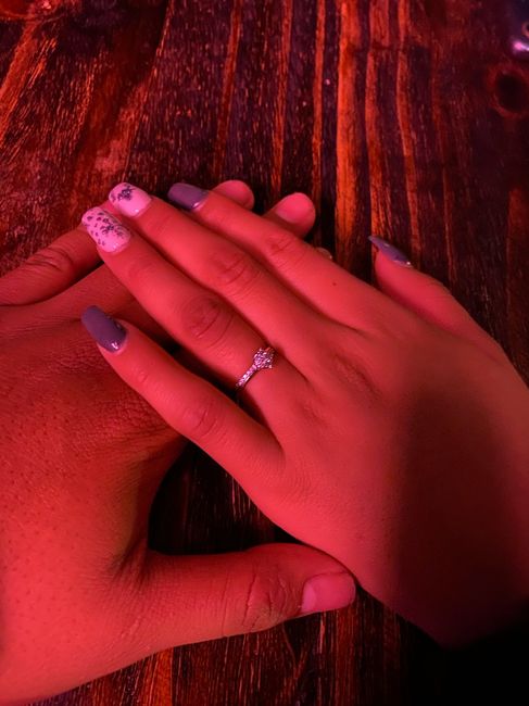 Mi anillo de compromiso Yareli y David.