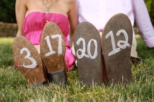 Save The Date" en foto