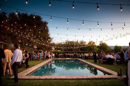 Decoraciones de piscinas para bodas 