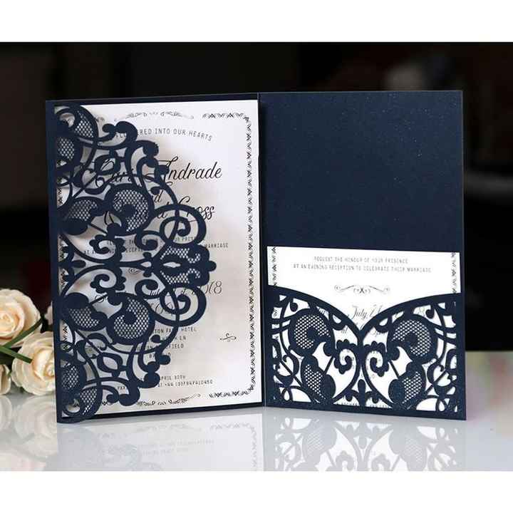 Invitaciones en color azul 💙 - 1