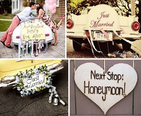 Decoración auto de novios - 5