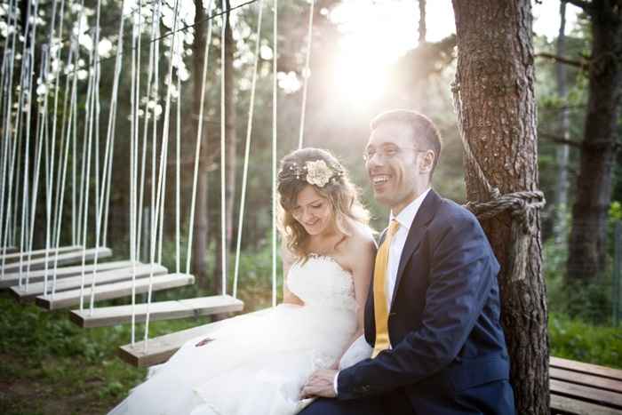 Reportaje de boda en el bosque