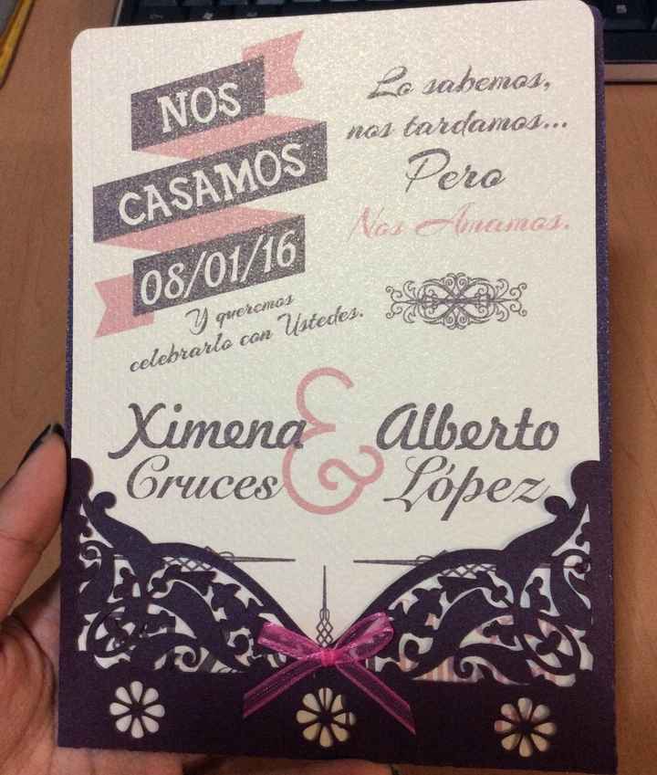 asi se ve armada, tarjeta dentro del sobre