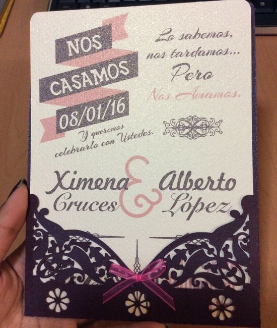 asi se ve armada, tarjeta dentro del sobre