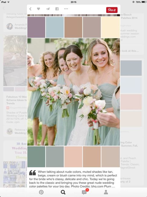 Combinación del matel de la mesa con el vestido de las damas - 1