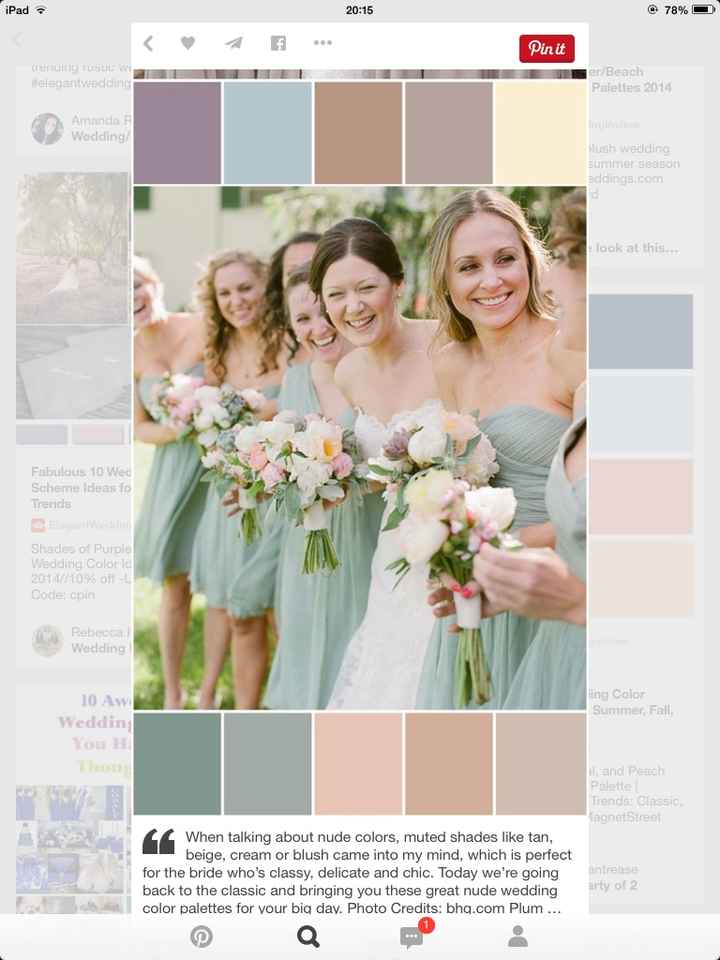 Combinación del matel de la mesa con el vestido de las damas - 1