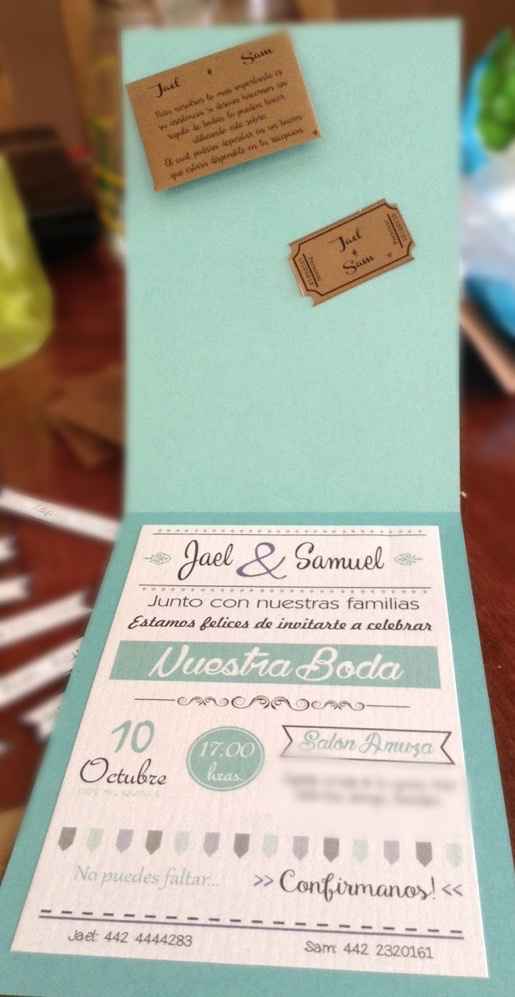 Avances a 40 días. las invitaciones - 4
