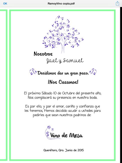 Alguna idea de invitacion a padrinos??? - 1