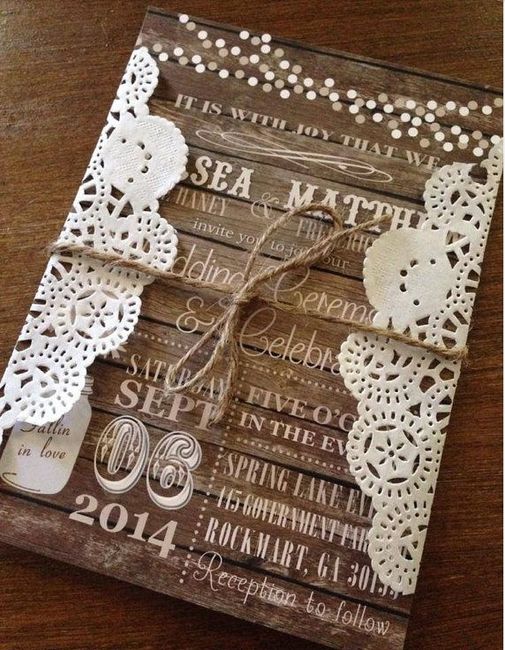 Idea de invitacion Vintage-Campirano