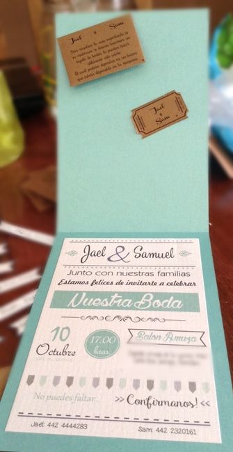 Avances a 40 días. las invitaciones - 4