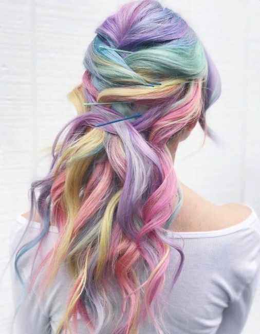 Novia alternativa - cabello de colores pastel 3