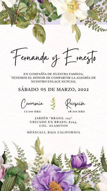 Comparte la invitación de tus sueños 1