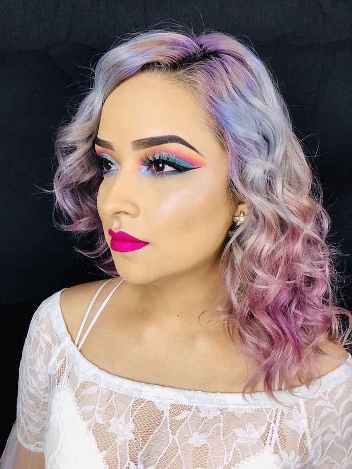 Novia alternativa - cabello de colores pastel - 4