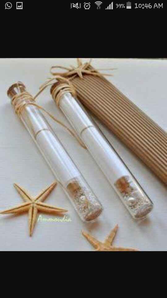 Invitaciones en botella para boda en playa - 3