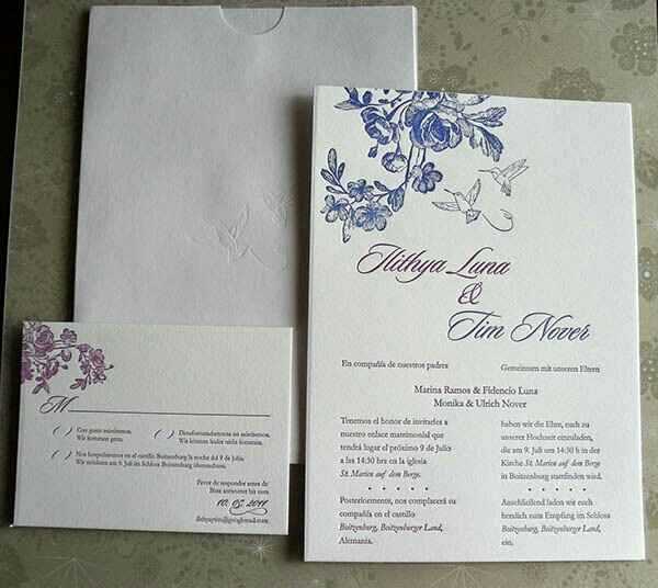 Idioma de las invitaciones - 2