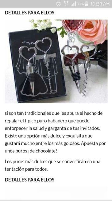 ¿Qué regalarles a los invitados hombres? - 1