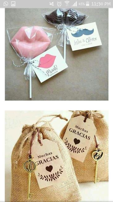 Que souvenirs son los adecuados para los invitados ? - 1