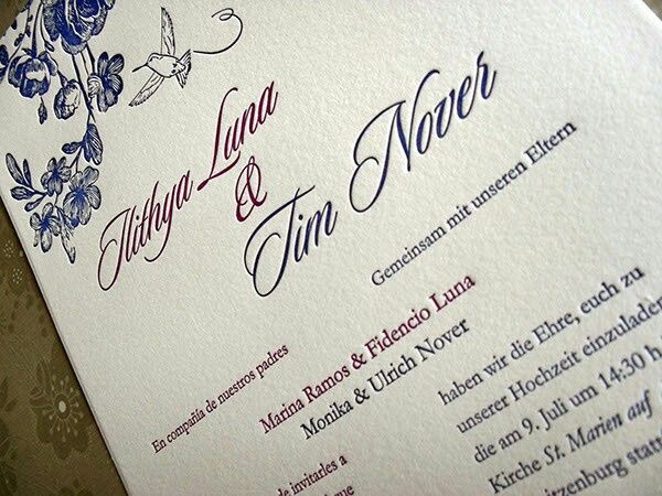 Idioma de las invitaciones - 1