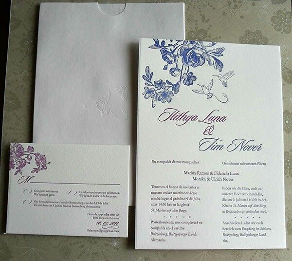Idioma de las invitaciones - 2