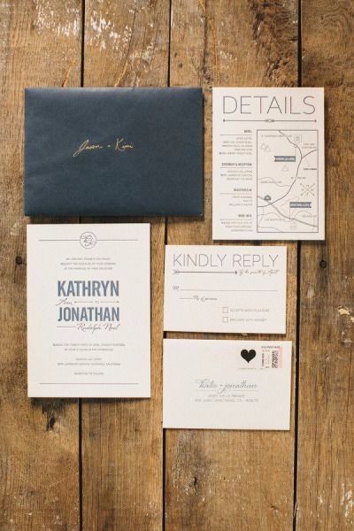 Invitación para Boda Rústica 
