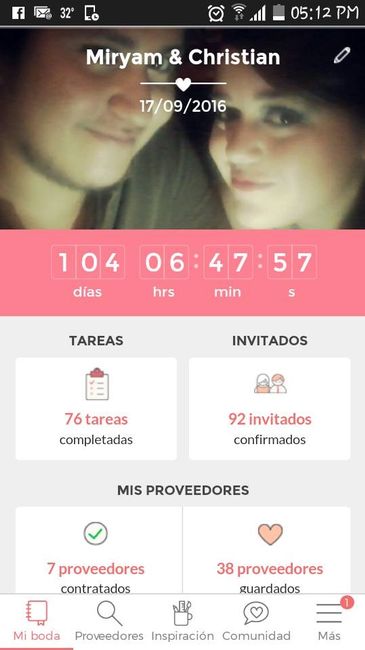 A 104 días!!! Se me ha pasado tan rápido el tiempo...