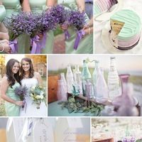 combinacion de morado y menta
