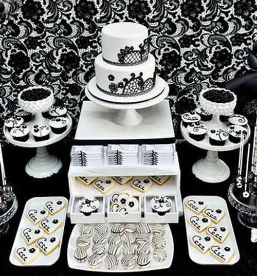 tema de Boda, blanco y negro