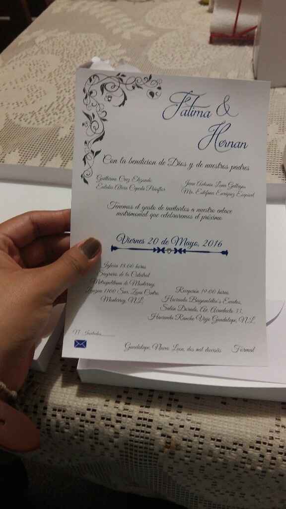 Listo!!! termine mis invitaciones diy - 4