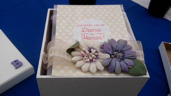 ¿quieres ser mi dama de honor?