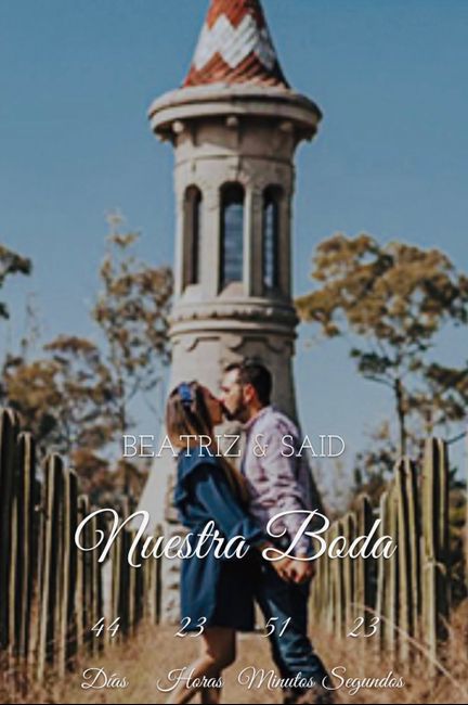 " a 30 días de la Boda" 1