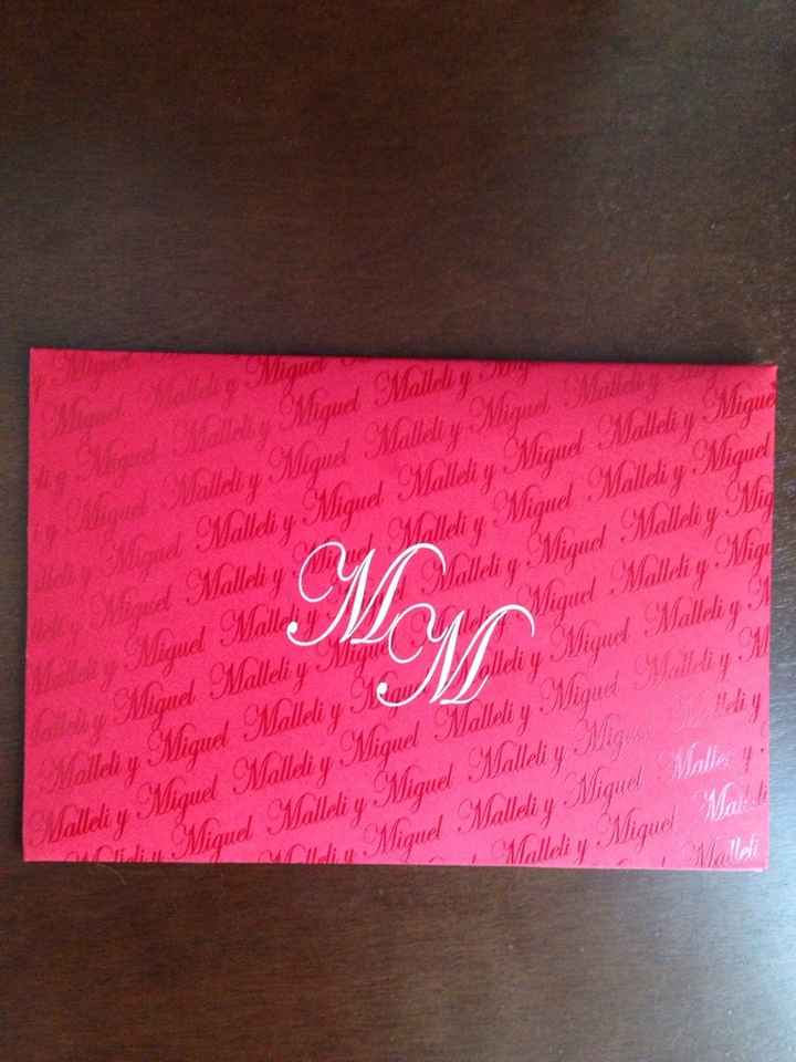 Nuestra boda m & m, nuestras invitaciones - 1