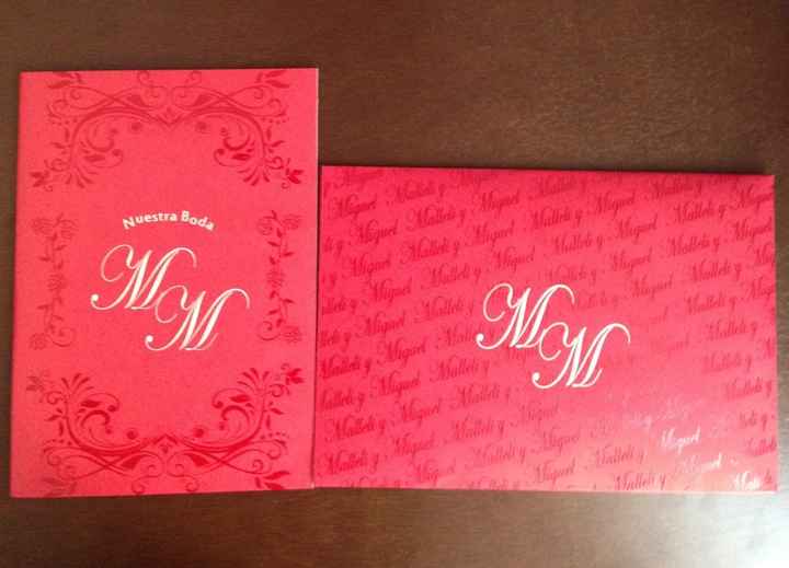 Nuestra boda m & m, nuestras invitaciones - 2