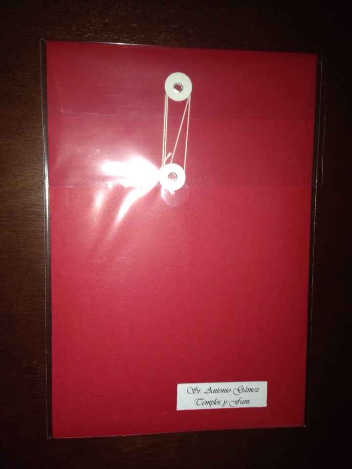 Nuestra boda m & m, nuestras invitaciones - 6