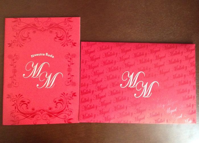 Nuestra boda m & m, nuestras invitaciones - 2