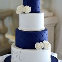 Combinación de colores en azul marino y durazno - 9