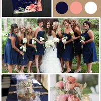 Combinación de colores en azul marino y durazno - 15