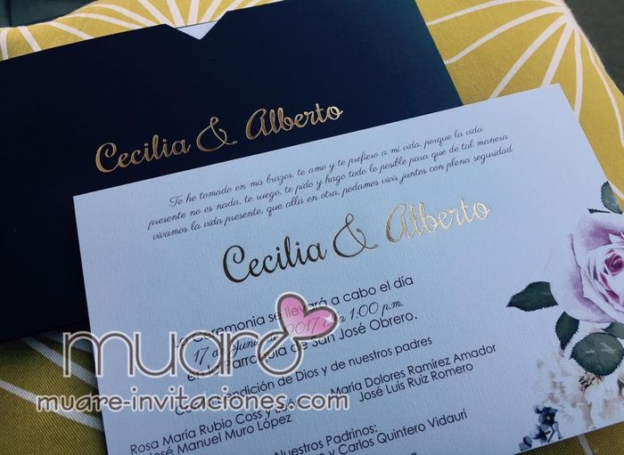 Invitaciones: ¿Lisas o estampadas? 1