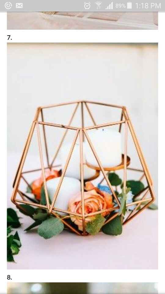 Centros de mesa con bases geométricas - 1