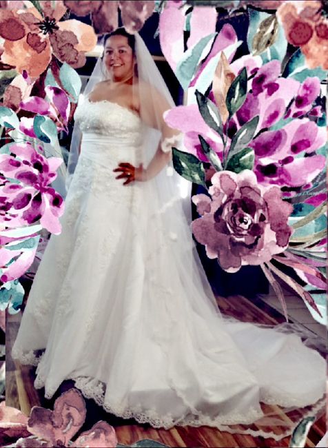 Pamela reta a las novias de la comunidad a subir una muestra de su vestido 6