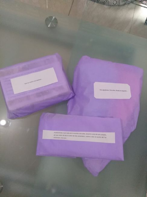 Los 3 detalles dentro de la caja