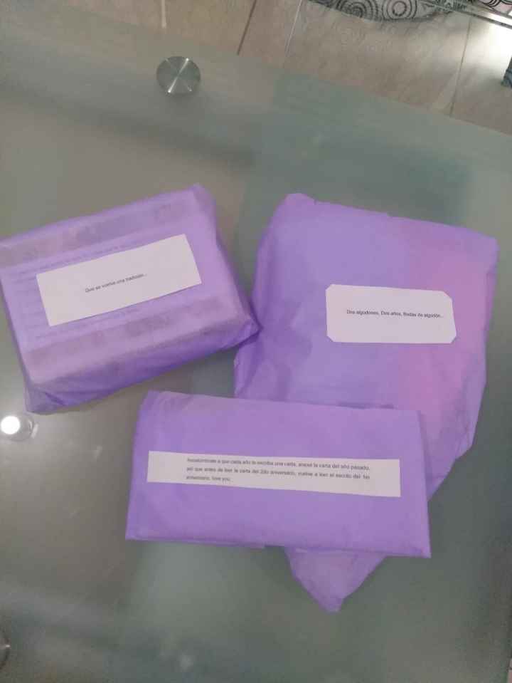 Los 3 detalles dentro de la caja