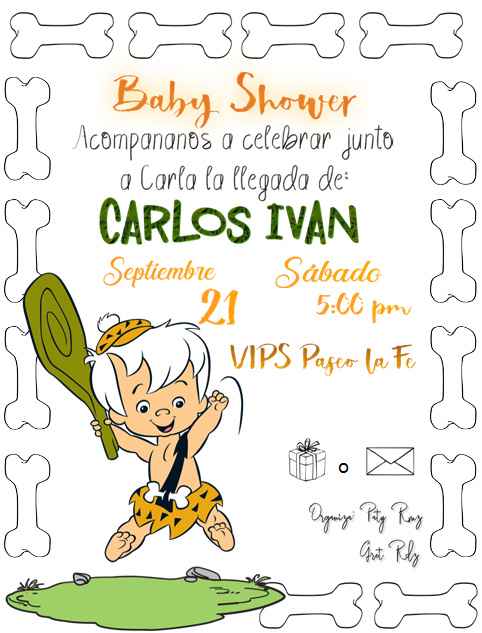 Invitación de mi baby shower