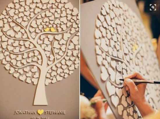 17.- Libro de firmas corazon arbol