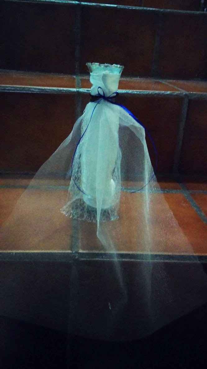 Mi centro de mesa por detrás