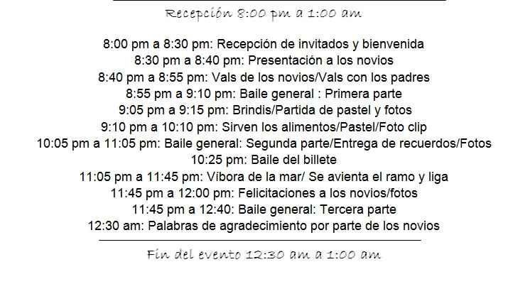 Itinerario de recepción