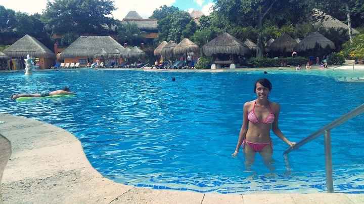 En la alberca