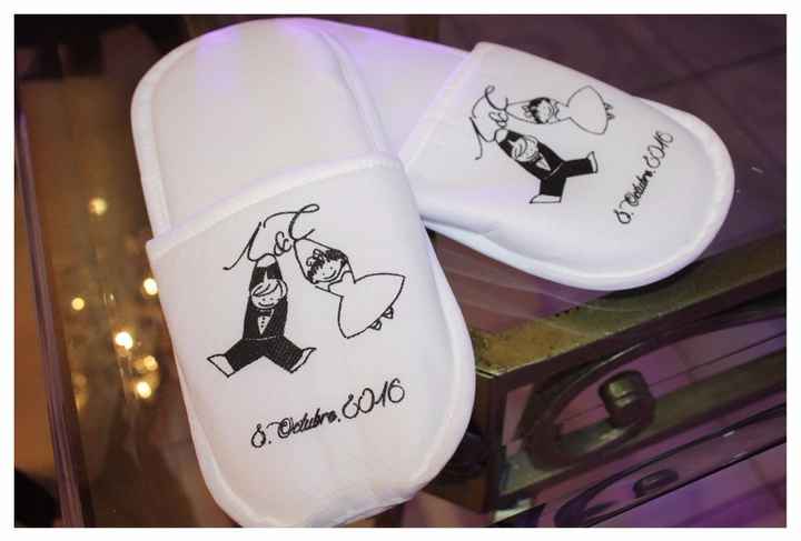 Pantuflas/Recuerdo de boda