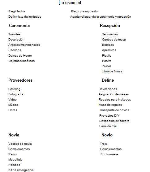 Organización de boda